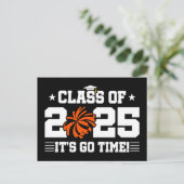 Cheer Cheerleader Abschluss Class of 2025 Senior Postkarte (Stehend Vorderseite)