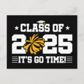 Cheer Cheerleader Abschluss Class of 2025 Senior Postkarte (Vorderseite)