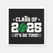 Cheer Cheerleader Abschluss Class of 2025 Senior Serviette (Vorderseite)