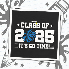 Cheer Cheerleader Abschluss Class of 2025 Senior Serviette