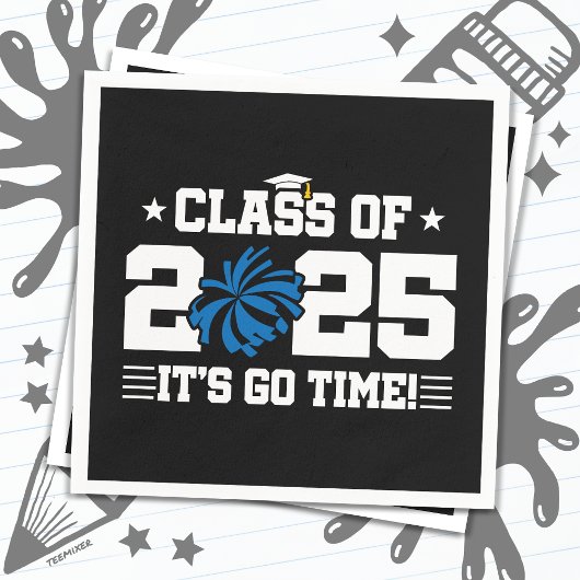 Cheer Cheerleader Abschluss Class of 2025 Senior Serviette