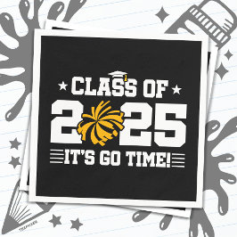 Cheer Cheerleader Abschluss Class of 2025 Senior Serviette