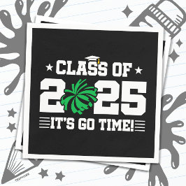 Cheer Cheerleader Abschluss Class of 2025 Senior Serviette