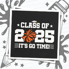 Cheer Cheerleader Abschluss Class of 2025 Senior Serviette