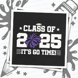 Cheer Cheerleader Abschluss Class of 2025 Senior Serviette