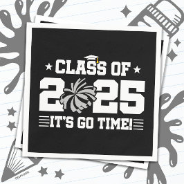 Cheer Cheerleader Abschluss Class of 2025 Senior Serviette