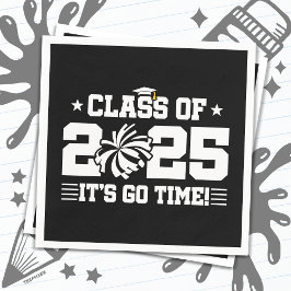 Cheer Cheerleader Abschluss Class of 2025 Senior Serviette