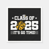 Cheer Cheerleader Abschluss Class of 2025 Senior Serviette (Vorderseite)