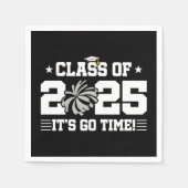 Cheer Cheerleader Abschluss Class of 2025 Senior Serviette (Vorderseite)