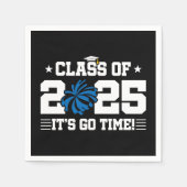 Cheer Cheerleader Abschluss Class of 2025 Senior Serviette (Vorderseite)