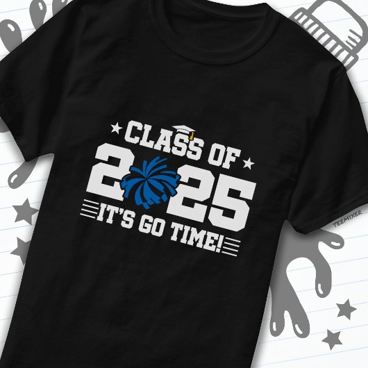 Cheer Cheerleader Abschluss Class of 2025 Senior T-Shirt