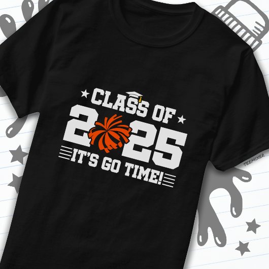 Cheer Cheerleader Abschluss Class of 2025 Senior T-Shirt