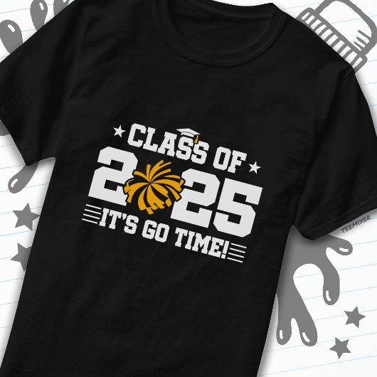 Cheer Cheerleader Abschluss Class of 2025 Senior T-Shirt