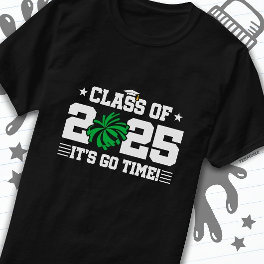 Cheer Cheerleader Abschluss Class of 2025 Senior T-Shirt