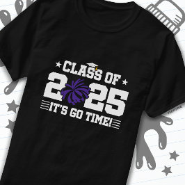 Cheer Cheerleader Abschluss Class of 2025 Senior T-Shirt