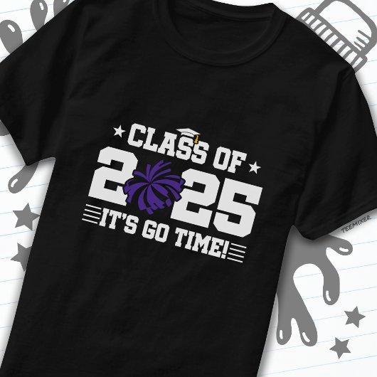 Cheer Cheerleader Abschluss Class of 2025 Senior T-Shirt