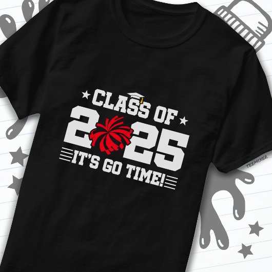 Cheer Cheerleader Abschluss Class of 2025 Senior T-Shirt