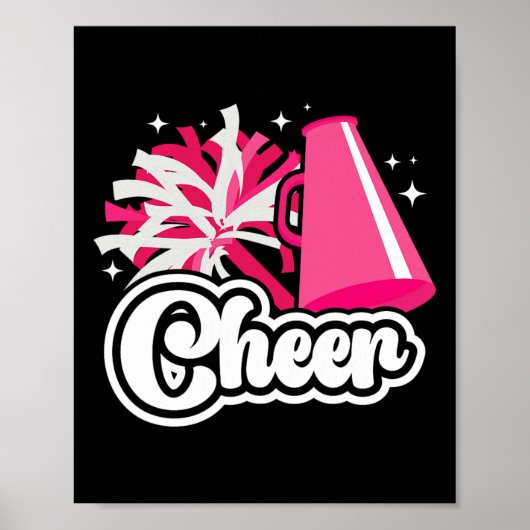 Cheer Cheerleader Cheerleading Poster (Vorne)