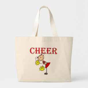 CHEER Cheerleader T-Shirts und Geschenke Jumbo Stoffbeutel