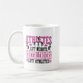 Cheer Cheerleading Athletes Lift Weights Cheerlead Kaffeetasse (Links)
