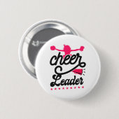 Cheer Cheerleading Cheerleader Button (Vorne & Hinten)