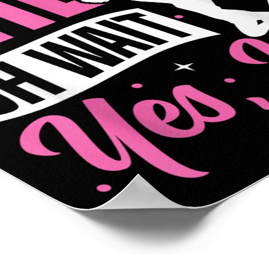 Cheer Cheerleading I Don’t Always Cheer Oh Wait Ye Poster (Ecke)