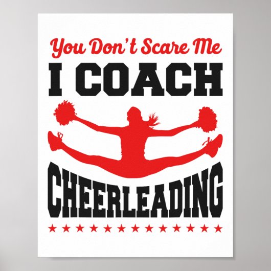 Cheer Cheerleading-Trainer Du schüchterst mich nic Poster (Vorne)