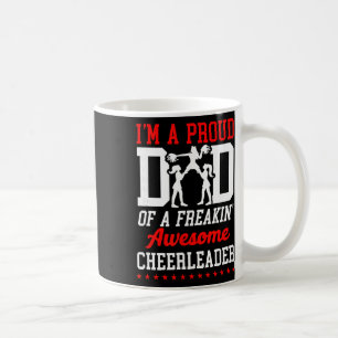 Cheer Cheerleading Vater Papa Ich bin ein stolzer  Kaffeetasse