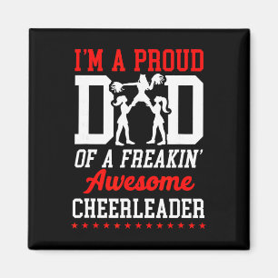 Cheer Cheerleading Vater Papa Ich Bin Ein Stolzer Magnet