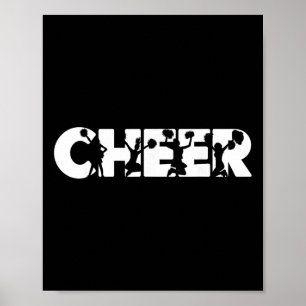 Cheer Cheerleading Vintage Jubel Poster