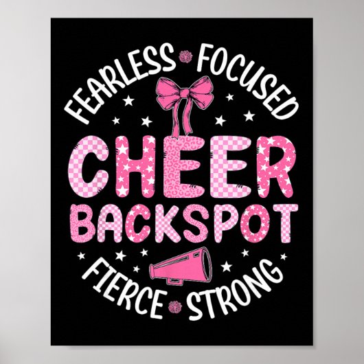 Cheer Ckspot Furchtlos Fokussiert Fierce Cheerlead Poster (Vorne)
