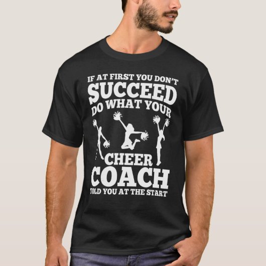 Cheer Coach Apparel Niedlich Coaches Design T-Shirt (Vorderseite)