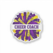 Cheer Coach Aufkleber (Vorderseite)