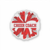 Cheer Coach Aufkleber (Vorderseite)