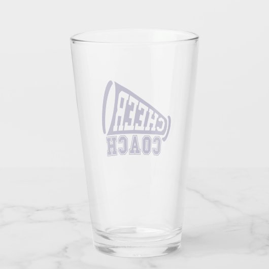 Cheer Coach Beer Glas (Rückseite)