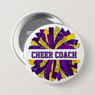 Cheer Coach Button Button
