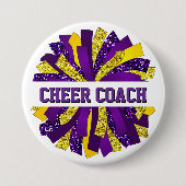 Cheer Coach Button Button (Vorderseite)