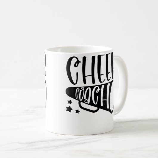 Cheer Coach Cheerleading Coach Kaffeetasse (VorderseiteRechts)