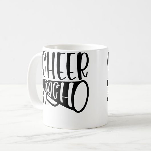 Cheer Coach Cheerleading Coach Kaffeetasse (Vorderseite Links)