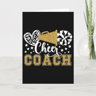Cheer Coach Cheerleading Coach Würdigung  Karte
