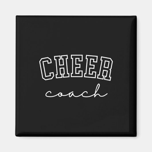 Cheer Coach Cheerleading  Magnet (Vorne)