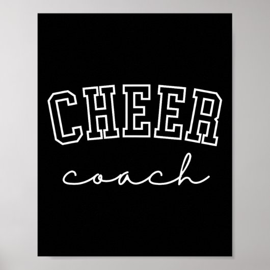 Cheer Coach Cheerleading Poster (Vorne)