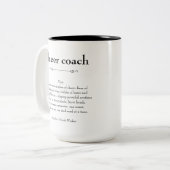 Cheer Coach Definition Danke Geschenk Zweifarbige Tasse (Vorderseite Links)