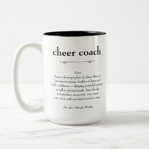 Cheer Coach Definition Danke Geschenk Zweifarbige Tasse