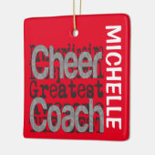 Cheer Coach Extraordinaire CUSTOM Keramikornament (Links)