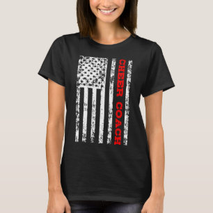 Cheer Coach Flag T-Shirt