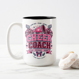 Cheer Coach führt an, feuert an und inspiriert Tea Zweifarbige Tasse