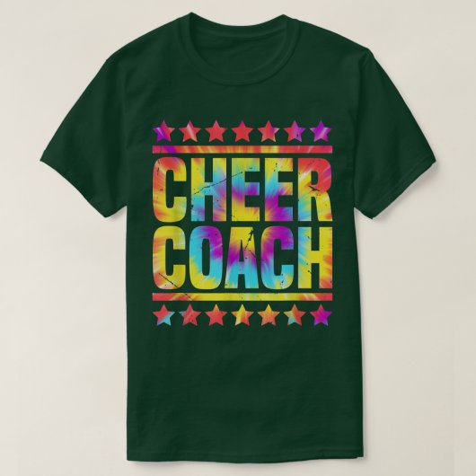 Cheer Coach Gefärbte Krawatte Funny Design Niedlic T-Shirt (Design vorne)