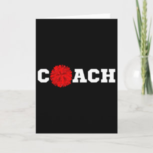 Cheer Coach Geschenk Cheerleading Cheerleader Rote Karte