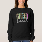 Cheer Coach Leopard Cheerleading Cute Cheer Coach  Sweatshirt (Vorderseite)